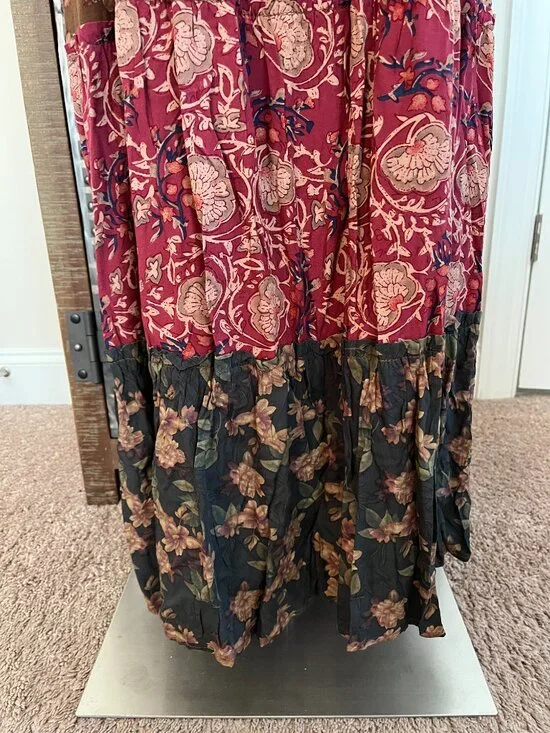 NWT Natural Life Berkley Maxi Dress in Mauve India Vines - M - Picture 12 of 14